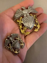 Originalt WW2 US navy officer, Sterling sølv