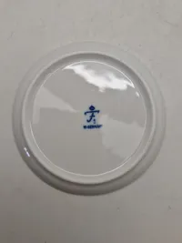 Sæt porcelæns plaketter (Fürstenberg) forstillende tyske Reichmark mønter