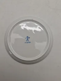 Sæt porcelæns plaketter (Fürstenberg) forstillende tyske Reichmark mønter