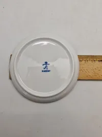 Sæt porcelæns plaketter (Fürstenberg) forstillende tyske Reichmark mønter