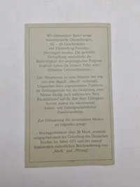 Sæt porcelæns plaketter (Fürstenberg) forstillende tyske Reichmark mønter