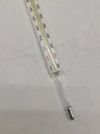 Ældre tysk termometer med etui