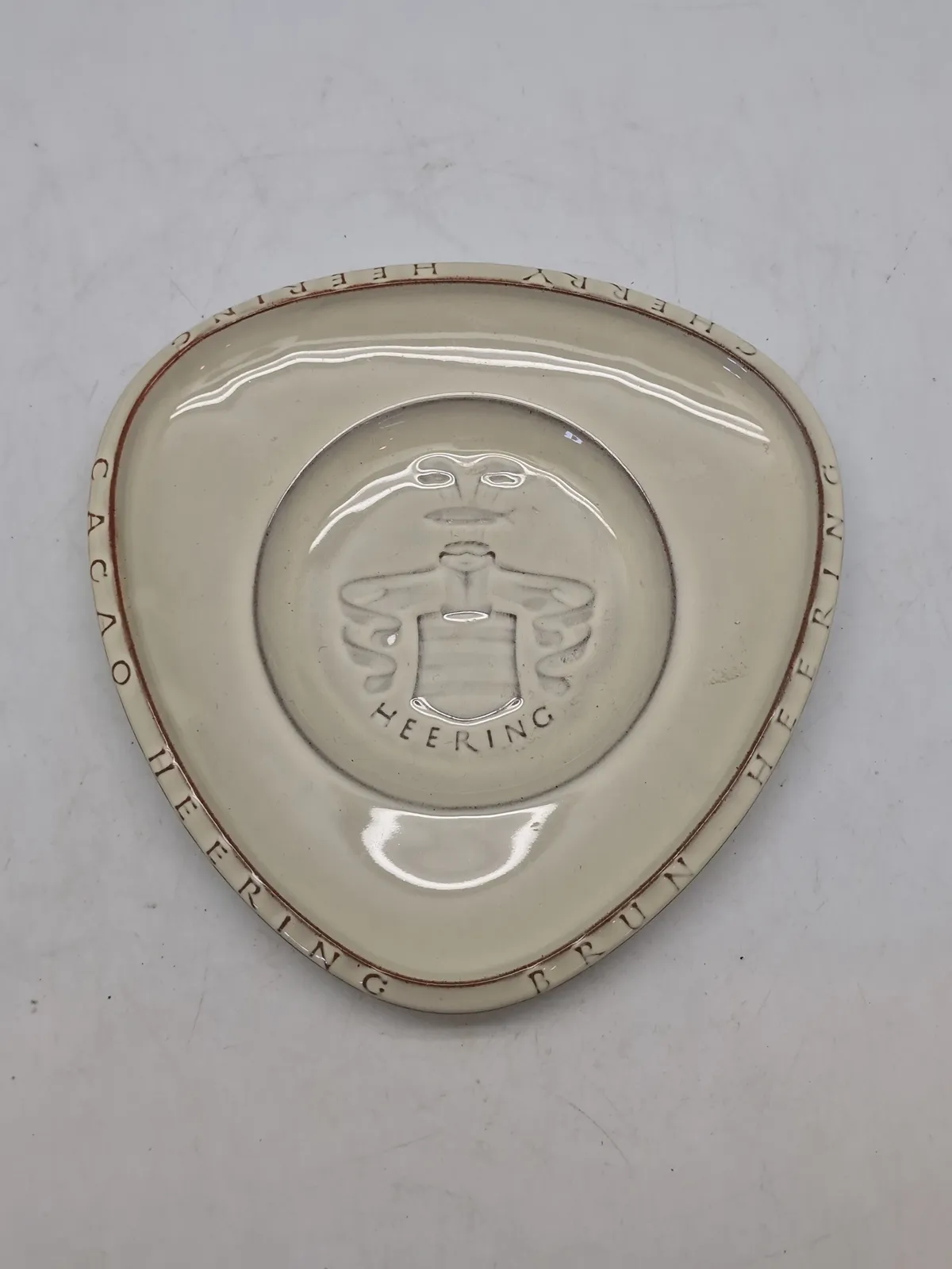 Original Palshus plakette med reklame for Herning Chokolade