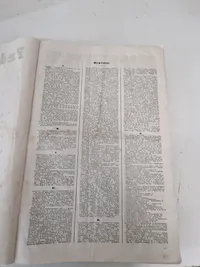 Stort sæt indbundende aviser “Fædrelandet” 1862