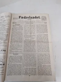 Stort sæt indbundende aviser “Fædrelandet” 1862