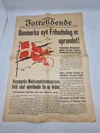 Original dansk frihedsavis - 1945