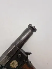 Original Cash Pistol, 22 ga., made by Accles & Shelvoke Co (cattle killer) boltpistol til aflivning af mellemstore dyr. Bolt mangler