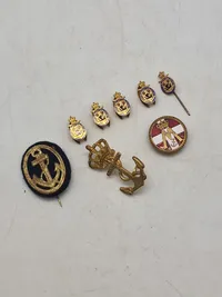 Lot originalt dansk marine forening og HJV
