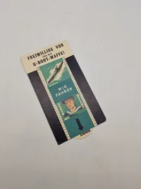 Original Engelsk Sort propaganda forklædt som tysk hverveannonce til tysk ubåds mandskab - ww2