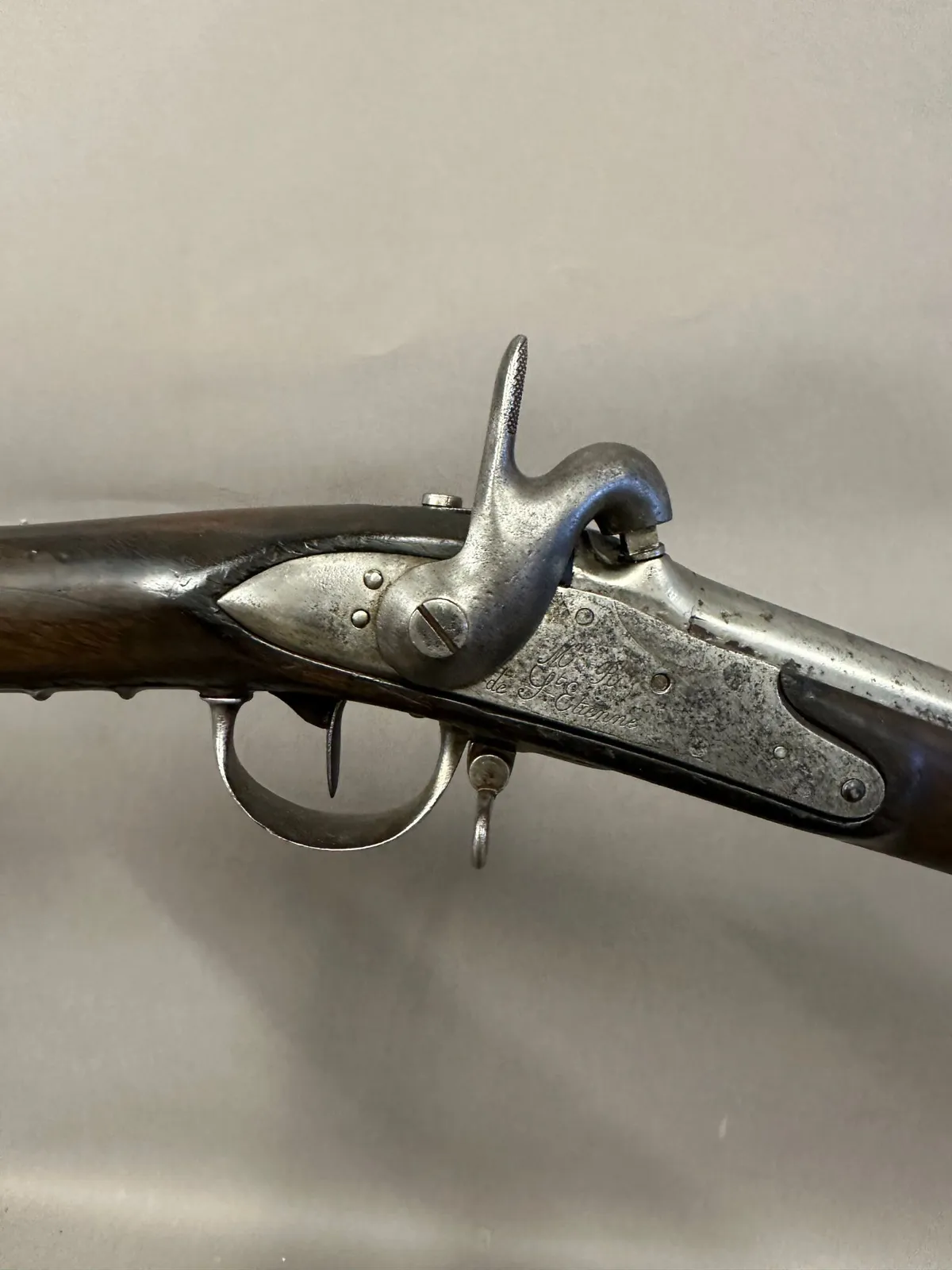 Original Perkussionsmusket M/1848 ex fransk 1822 brugt i 1864