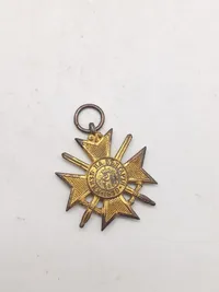 Originalt Gold Military Cross of Merit Bulgaria WW1 1879/1915
