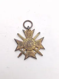Originalt Gold Military Cross of Merit Bulgaria WW1 1879/1915