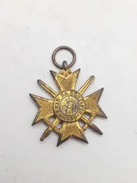Originalt Gold Military Cross of Merit Bulgaria WW1 1879/1915