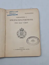 Vejledning i sprængingstjeneste for alle våben
