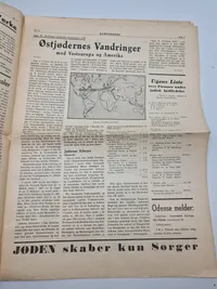 Originalt eks af den danske nazistiske avis “Kamptegnet”
