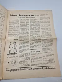 Originalt eks af den danske nazistiske avis “Kamptegnet”