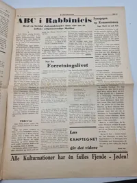 Originalt eks af den danske nazistiske avis “Kamptegnet”