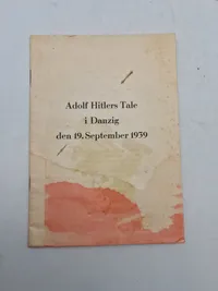 Samling originale udgaver af Førerens taler - ww2