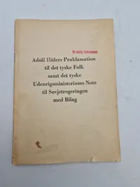 Samling originale udgaver af Førerens taler - ww2