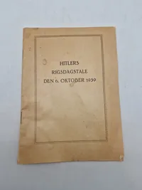 Samling originale udgaver af Førerens taler - ww2