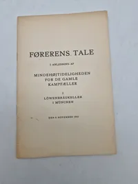 Samling originale udgaver af Førerens taler - ww2