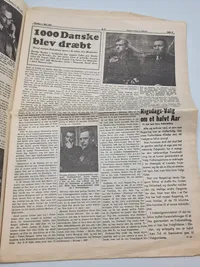 Original dansk avis fra befrielses dagene 1945