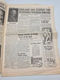 Original dansk avis fra befrielses dagene 1945