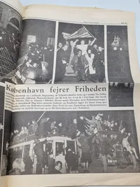 Original dansk avis fra befrielses dagene 1945