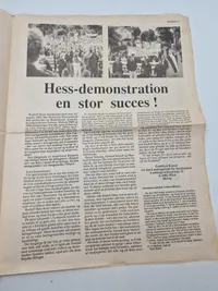 Originalt eks af den danske nazistiske avis “Fædrelandet” men fra Ny Nazisterne