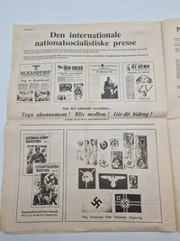 Originalt eks af den danske nazistiske avis “Fædrelandet” men fra Ny Nazisterne