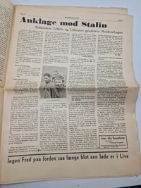 Originalt eks af den danske nazistiske avis “Kamptegnet”