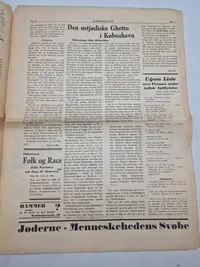 Originalt eks af den danske nazistiske avis “Kamptegnet”