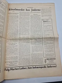 Originalt eks af den danske nazistiske avis “Kamptegnet”