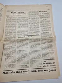 Originalt eks af den danske nazistiske avis “Kamptegnet”