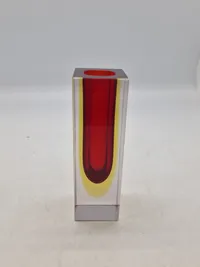 Original italiensk Murano Alessandro Mandruzzato block vase