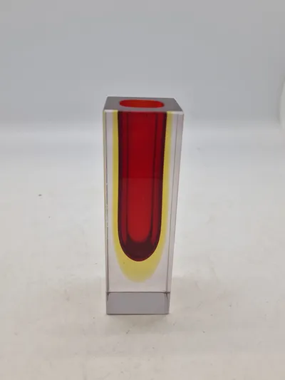 Original italiensk Murano Alessandro Mandruzzato block vase