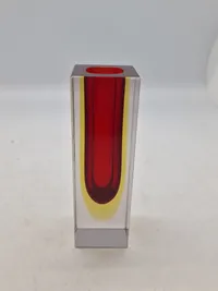Original italiensk Murano Alessandro Mandruzzato block vase
