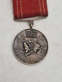 Original sølv medalje - Garderforeningen