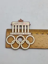 Originalt tysk olympiade mærke - 1936 (Stor udgave)