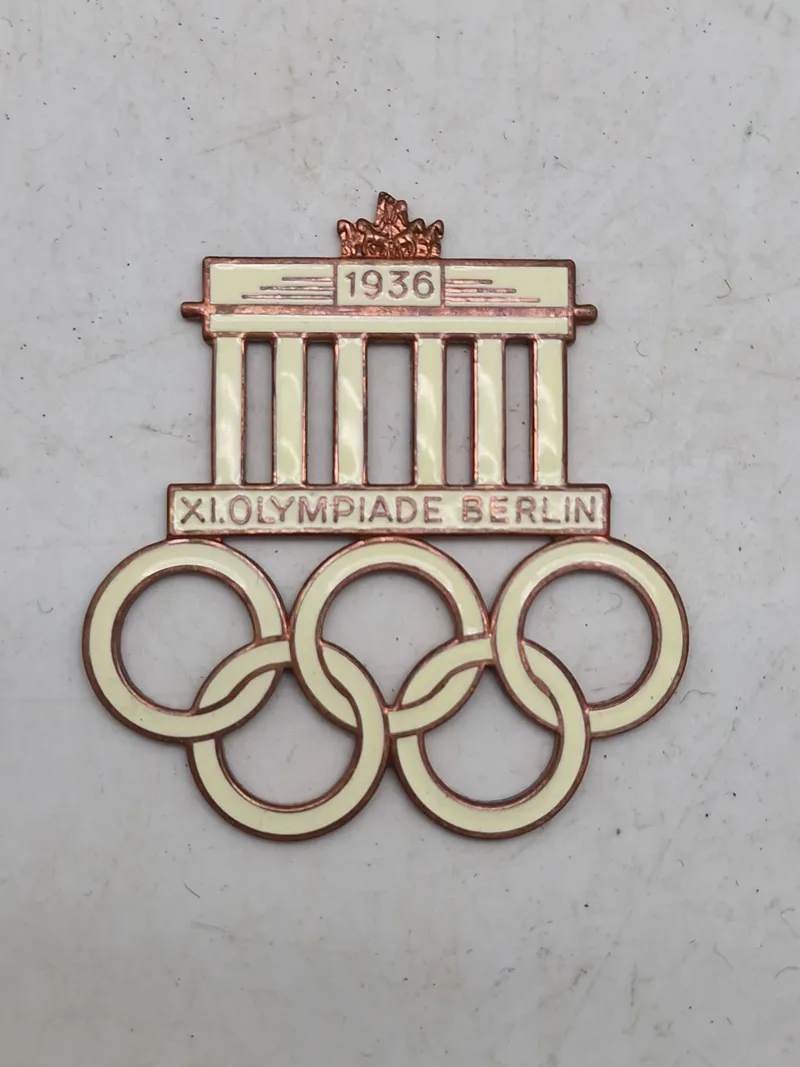 Originalt tysk olympiade mærke - 1936 (Stor udgave)