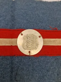 Originalt armbind fra den danske modstandsbevægelse