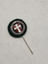 Original nål - Den danske brigade i Tyskland - emalje og sterlingsølv