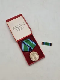 Originalt HJV anciennitetstegn af sterlingsølv