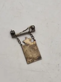 Originalt Georg Jensen kongemærke - emalje og sterlingsølv