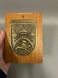 MiJ-Boot Göttingen originalt skjold fra Tysk krigsskib