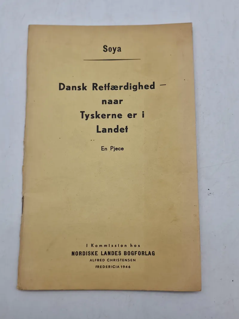 Originalt hæfte - Dansk retfærdig når tyskerne er i landet