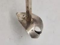 Veludført miniature sabel af sterlingsølv