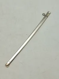 Veludført miniature sabel af sterlingsølv