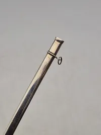 Veludført miniature sabel af sterlingsølv