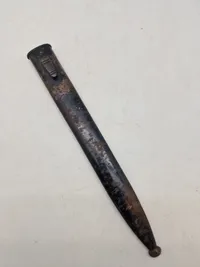 Original tysk udgangsbajonet (Politi) med mangler/modificeringer
